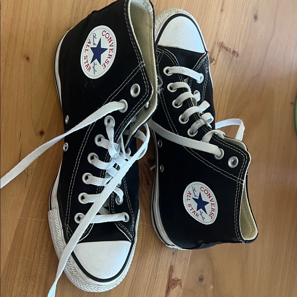Converse Black and White High-Top Sneakers
